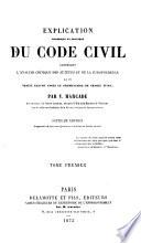 Explication théorique et pratique du Code civil