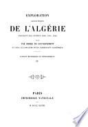 Exploration scientifique de l'Algérie pendant les anées 1840, 1841, 1842