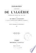 Exploration Scientifique De L'Algérie Pendant Les Années 1840, 1841, 1842