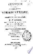 Exposition de la doctrine médicale homoepathique, ou organon de l'art de guérir