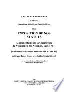 Exposition de nos statuts