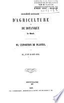 Exposition publique de la Sociéte royale d'agriculture et de botanique de la ville de Gand