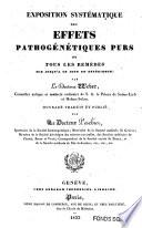 Exposition systématique des effets pathogénétiques purs de tous les remèdes mis jusqu'à ce jour en expérience