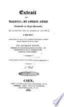 Extrait des chartes, et autres actes Normands ou Anglo-Normands, qui se trouvent dans les archives du Calvados