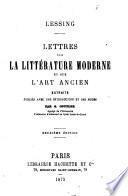 Extraits de la dramaturgie de Lessing