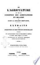 Extraits des enquêtes et des pièces officielles publiées en Angleterre par le Parlement, depuis l'année 1833 jusqu'à ce jour