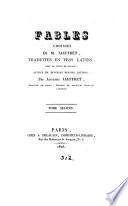 Fables choisies, tr. en vers latins avec le texte en regard, suivies de diverses poésies latines par A. Jauffret