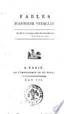 Fables d'Antoine Vitallis