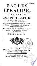 Fables d'Esope, avec celles de Philelphe, nouvelle édition, enrichie de figures en taille-douce, de discours moraux et historiques et de quatrains à la fin de chaque discours