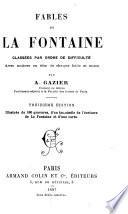 Fables de La Fontaine classées par ordre de difficulté