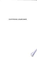 Facettes de l'(in)sécurité