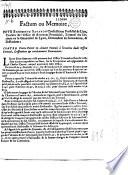 Factum ou memoire pour Ennemond Savaron, conseiller au presidial de Lion, titulaire de l'office de receueur prouincial, triennal des decimes en la Generalité de Lyon, demandeur en sommation, & Deffendeur ; contre Pierre Perret cy-deuant commis à l'exercice dudit office triennal deffendeur & incidemment demandeur