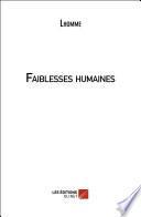 Faiblesses humaines