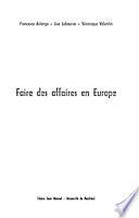 Faire des affaires en Europe