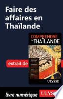 Faire des affaires en Thaïlande