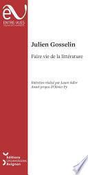 Faire vie de la littérature