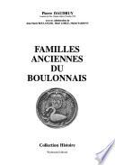Familles anciennes du Boulonnais: Familles rurales et urbaines (Du Quesne à Vergne)