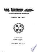 Familles Plante