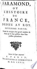 Faramond, ou l'histoire de France