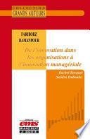 Fariborz Damanpour - De l'innovation dans les organisations à l'innovation managériale