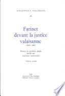 Farinet devant la justice valaisanne