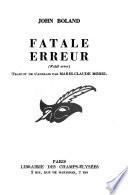 Fatale erreur
