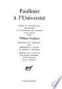 Faulkner à l'Université