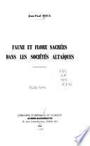 Faune et flore sacrées dans les sociétés altaïques