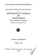 Fécondité et famille en Martinique