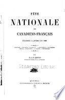 Fête nationale des canadiens-français à Québec en 1880