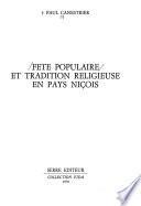 Fête populaire et tradition religieuse en pays niçois