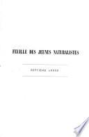 Feuille des jeunes naturalistes