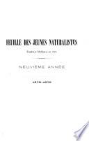 Feuille des naturalistes