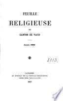 Feuille religieuse du Canton de Vaud