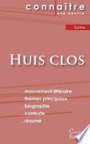 Fiche de lecture Huis clos de Jean-Paul Sartre (analyse littéraire de référence et résumé complet)