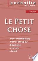 Fiche de lecture Le Petit chose de Alphonse Daudet (Analyse littéraire de référence et résumé complet)