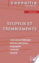 Fiche de lecture Stupeur et tremblements de Amélie Nothomb (analyse littéraire de référence et résumé complet)