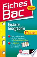 Fiches Bac Histoire-Géographie 1re L,ES,S programme 2013