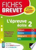 Fiches brevet L'épreuve écrite 2