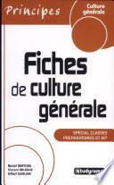 Fiches de culture générale