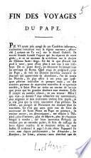 Fin des voyages du Pape [par J. Fiévée]