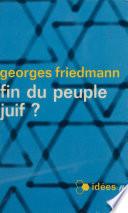 Fin du peuple juif ?
