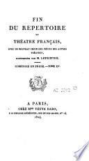 Fin du Répertoire du théatre français