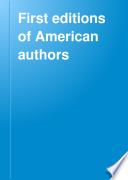 First editions of American authors