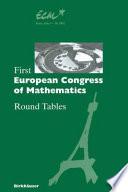 First European Congress of Mathematics