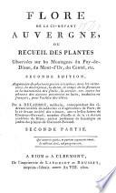 Flore d'Auvergne, ou Recueil des plantes de cette ci-devant province