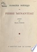 Florilège poétique de Pierre Menanteau