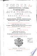 Foedera, conventiones, literae, et cujuscunque generis acta publica, inter reges Angliae, et alios quosvis imperatores, reges, pontifices, principes, vel communitates, ab ineunte saeculo duodecimo, viz. ab anno 1101. ad nostra usque tempora, habita aut tractata: ex autographis, infra secretiores archivorum regiorum thesaurarias per multa saecula reconditis, fideliter exscripta. In lucem missa de mandato nuperae reginae, accurantibus Thoma Rymer, et Roberto Sanderson. Ad originales chartas in Turri Londinensi denuo summa fide collata & emendata, studio Georgii Holmes