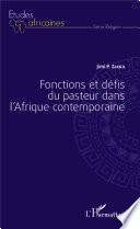 Fonctions et défis du pasteur dans l'Afrique contemporaine