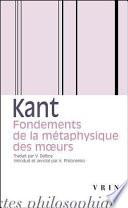 Fondements de la métaphysique des moeurs